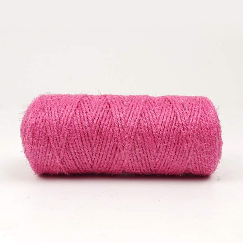 Micomon 300 Feet Natural Jute Twine for Arts, Crafts, Gardening & Packing (Hot Pink) - Image 4